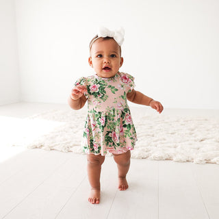 Posh Peanut Renia Ruffled Cap Sleeve & Bloomer Set