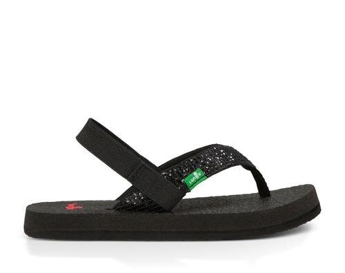 Womens Sanuk Yoga Sandy Thong Black