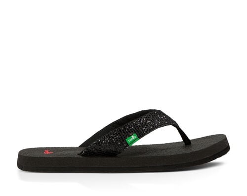 Sanuk Lil Yoga Glitter Black – One Common