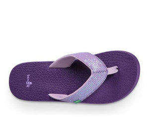 Sanuk Lil Yoga Glitter Purple – One Common