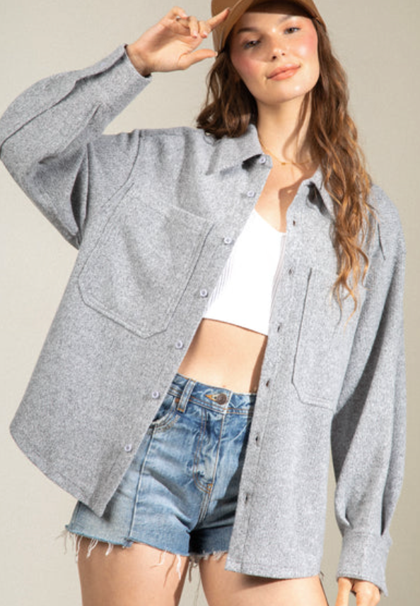 Britany Solid Shacket