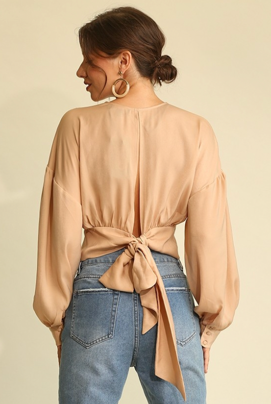 Erika Solid Satin Top