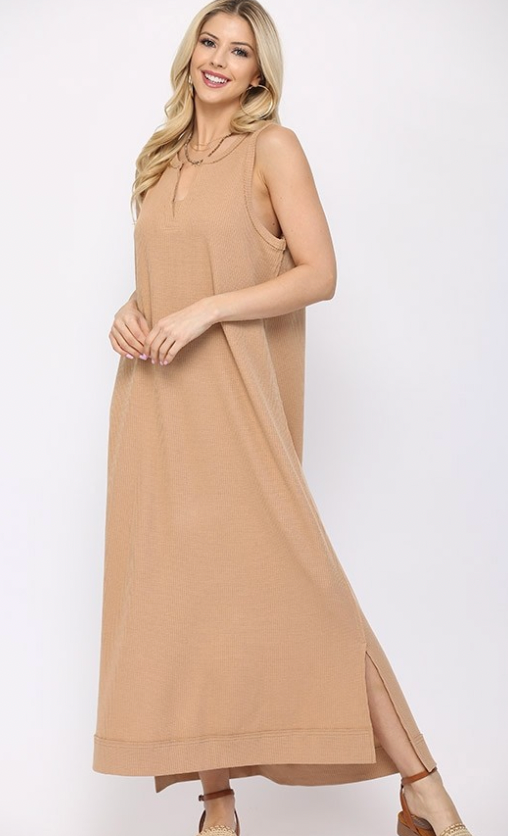 Terra Thermal Knit Maxi Dress