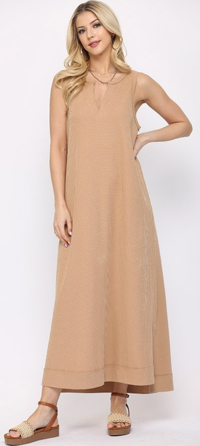 Terra Thermal Knit Maxi Dress