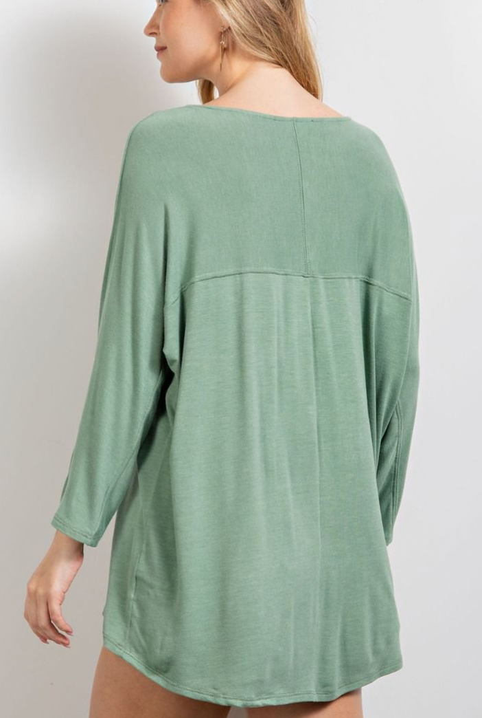 Easel Salena Half Sleeve Top