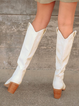 Billini Novena Tall Boots Off White