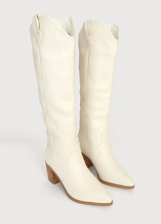 Billini Novena Tall Boots Off White