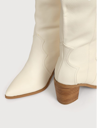 Billini Novena Tall Boots Off White