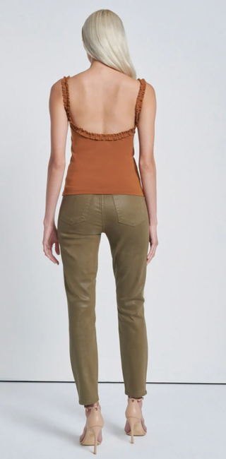 7 For All Mankind Ruffle Trim Tank