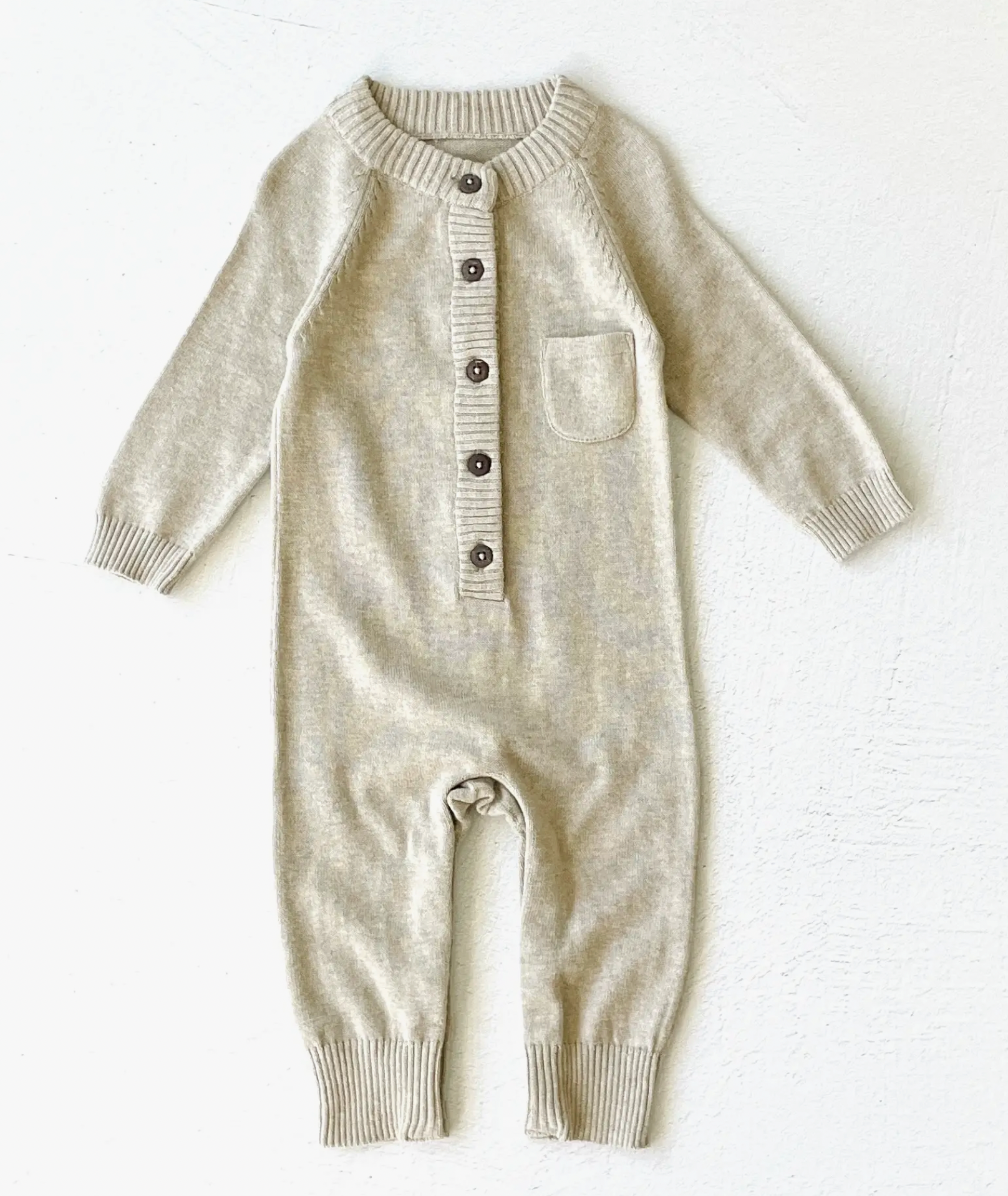 Viverano Milan Knit Classic Jumpsuit Button Down