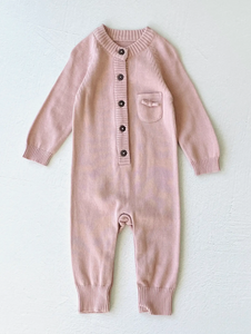 Viverano Milan Knit Classic Jumpsuit Button Down