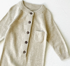 Viverano Milan Knit Classic Jumpsuit Button Down