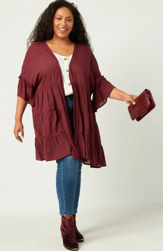 Cara Ruffle Kimono
