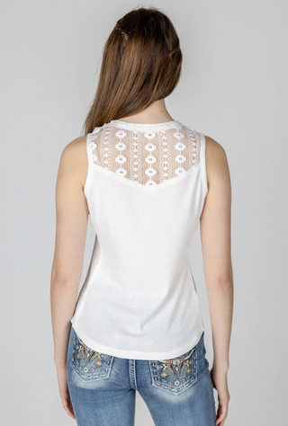 Miss Me Tyra Crochet Tank