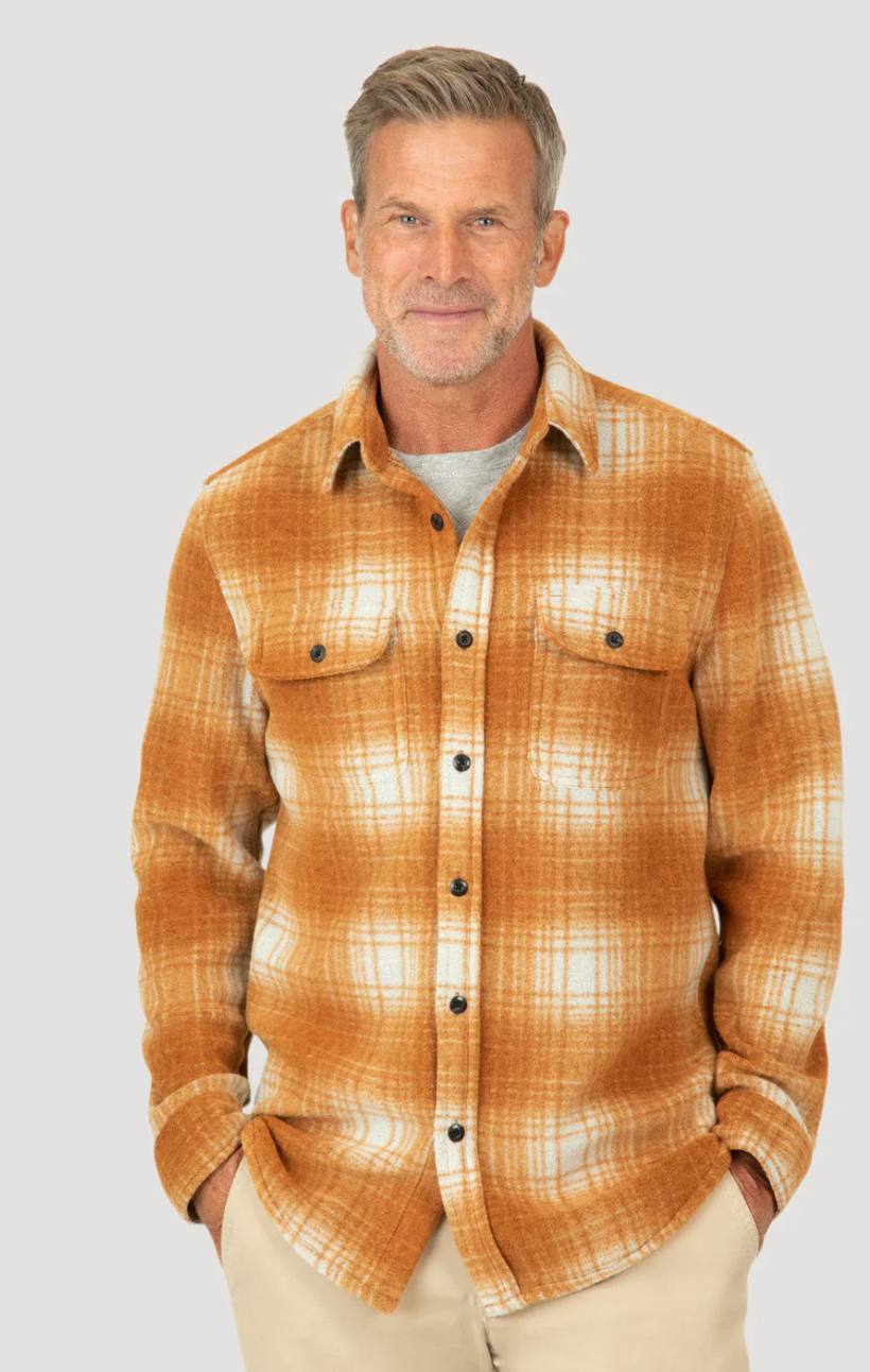 True Grit Lumber Plaid Long Sleeve Pocket Shirt