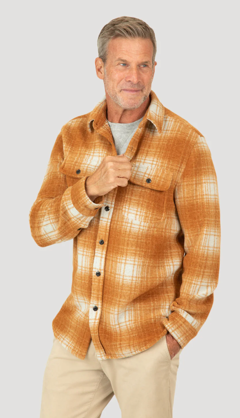 True Grit Lumber Plaid Long Sleeve Pocket Shirt