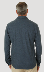 True Grit Solid Melange Twill Long Sleeve 2 pocket