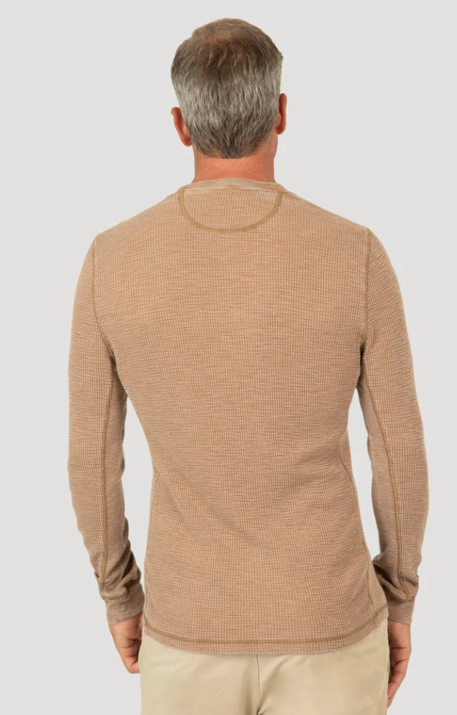 True Grit Bowery Waffle Thermal Long Sleeve Crew