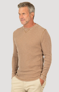 True Grit Bowery Waffle Thermal Long Sleeve Crew