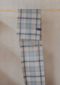 Tartan Cashmere Scarf in Pebble Rustic Check