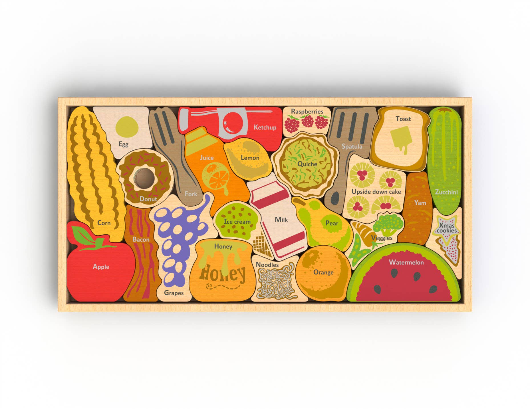 Begin Again Alphabites A-Z Food Puzzle & Playset