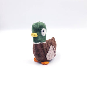 Pebble Organic Plush Mallard Duck Toy