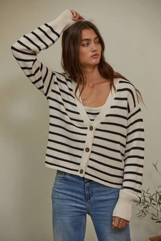 By Together Stella Stripe Cardigan