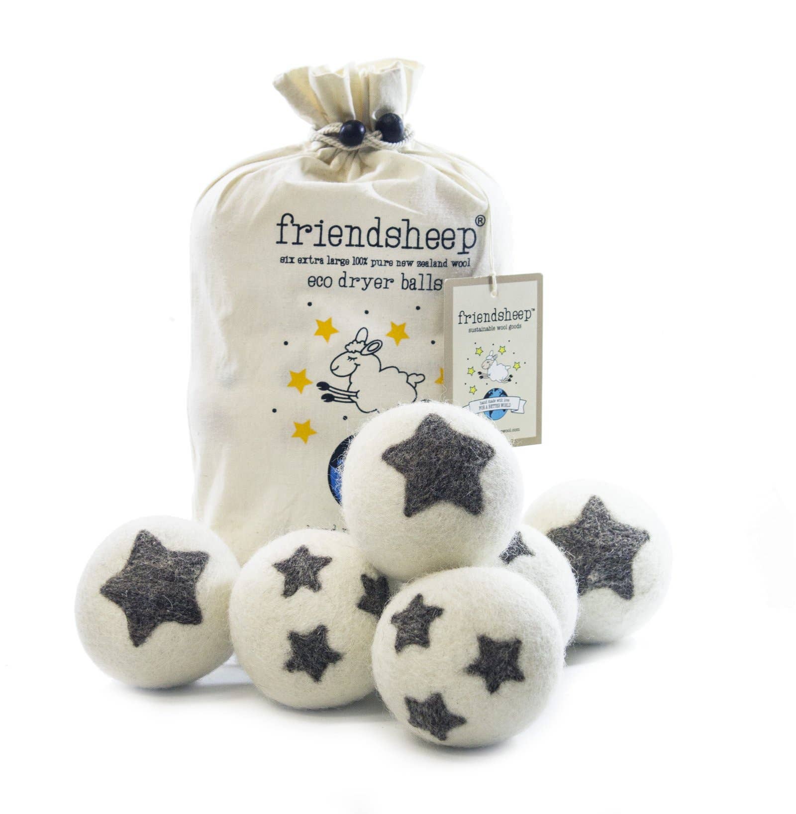 Friendsheep Wool Fun Prints Dryer Balls