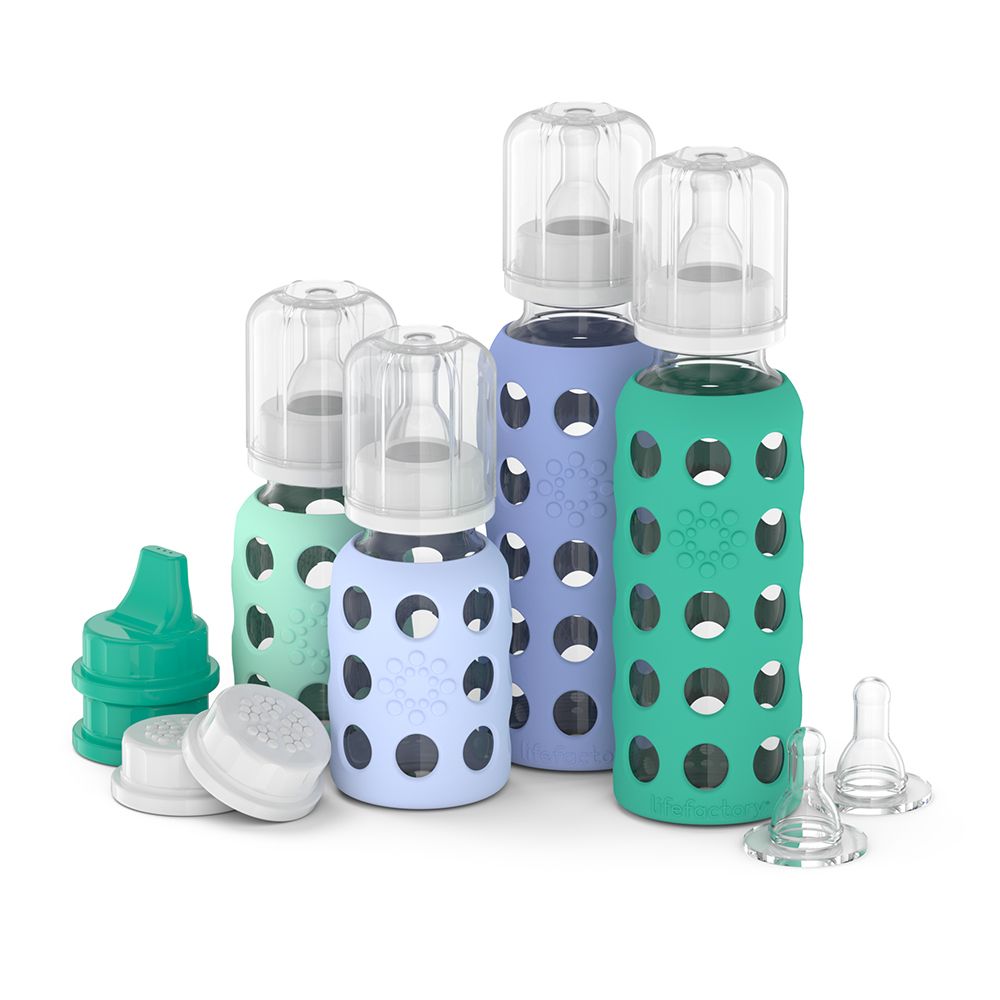 Glass Baby Bottle Starter Kit
