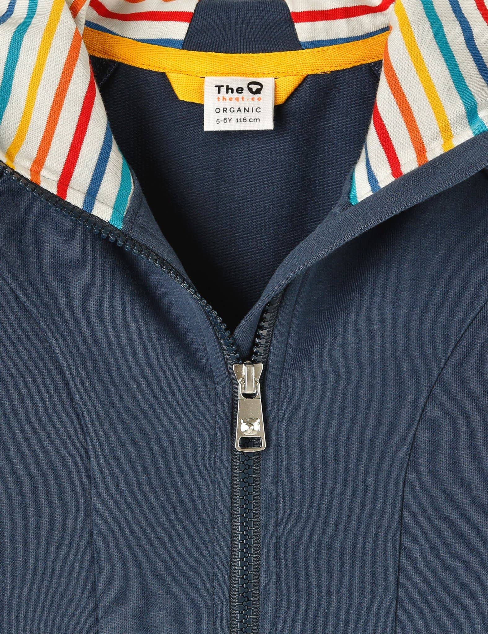 Commons Kids GOTS Organic Cotton Zip-Up Long Hoodie