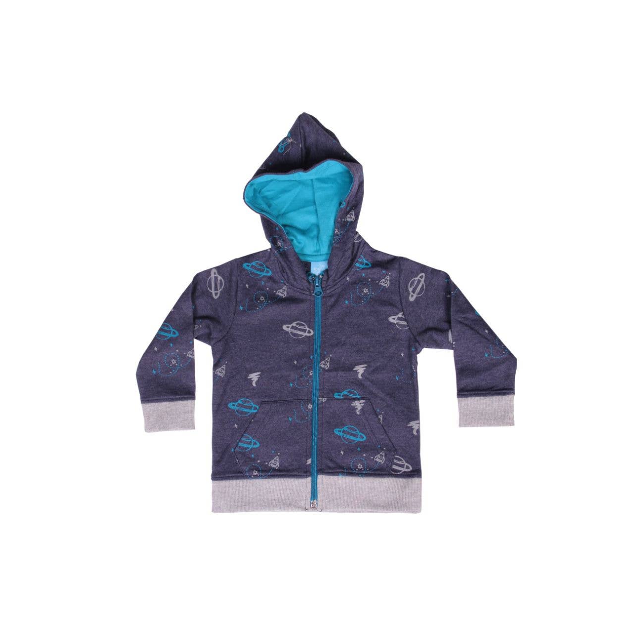 Bear Camp Space Print Zip Up Set