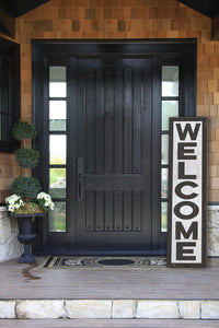 Outdoor  Leaner Sign Welcome Porch