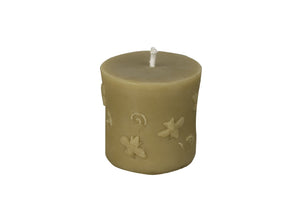 Snohomish Bee Company Decorative Pillar Beeswax Candle