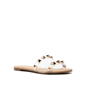 Qupid Studded One Band Sandals