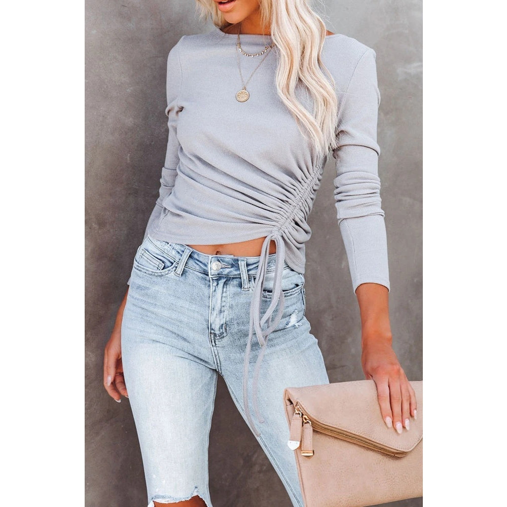 Ashlynn Drawstring Long Sleeve Sweater