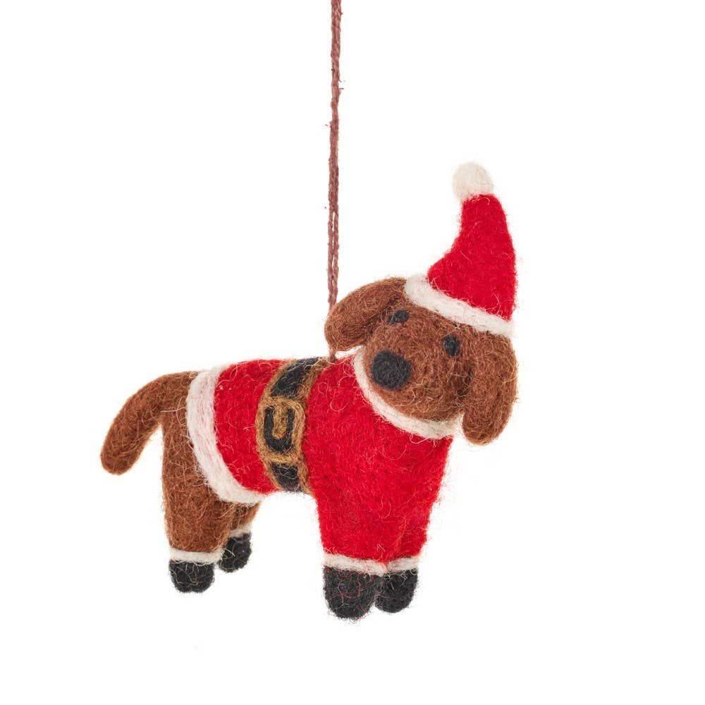 Felt So Good Biodegradable Buddy the Festive Dog