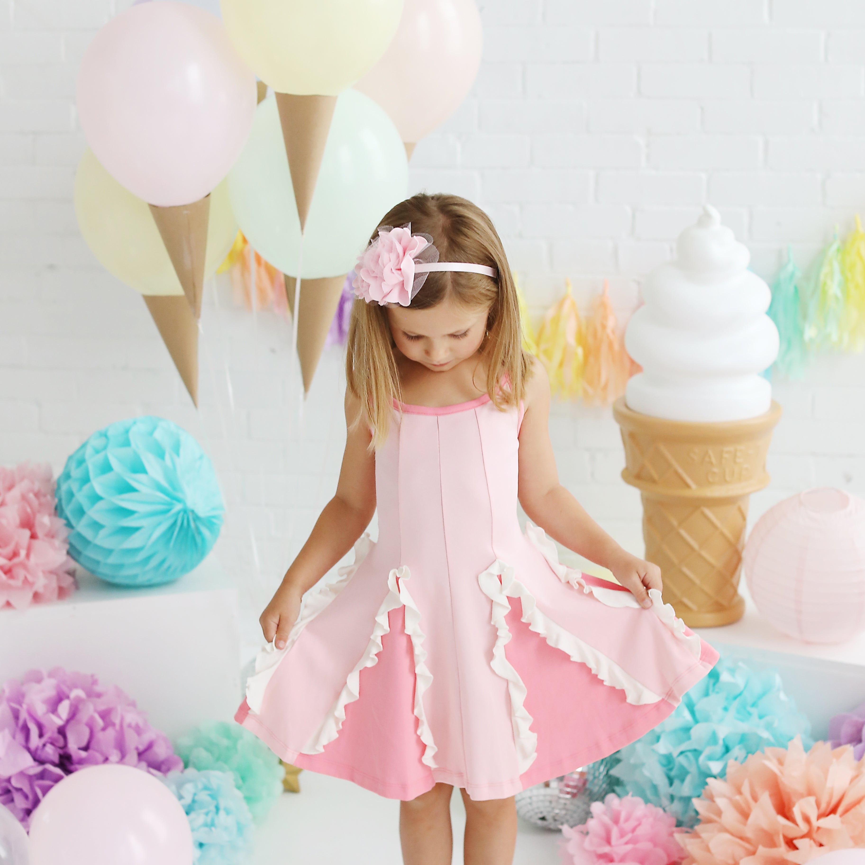 Lemon Loves Lime Pink Twirl Dress