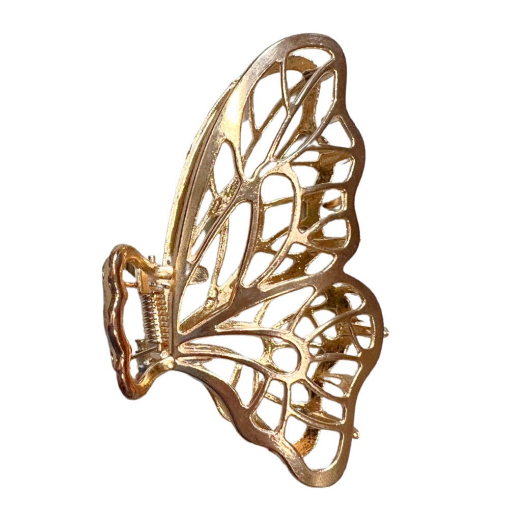 Headbands of Hope Gold Butterfly Clip