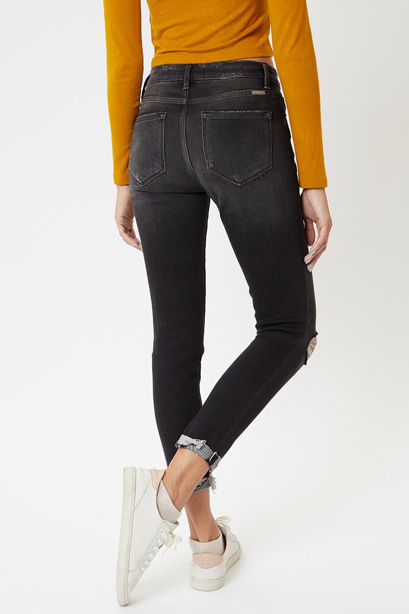 KanCan Cassidy Black High Rise Ankle Skinny Jeans