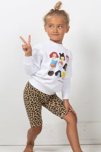 Kids Leopard Bike Short