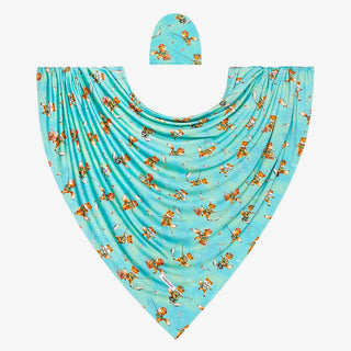 Posh Peanut Arlo Infant Swaddle & Beanie Set
