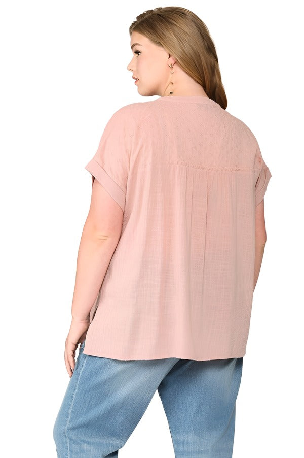 Cassia Raw Edge Top