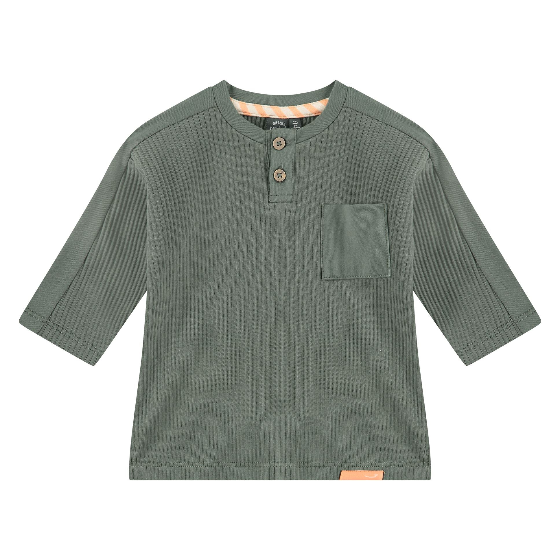 Babyface Baby Boy Thyme Ribbed Pocket LS